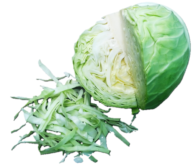 Weißkraut, geschnitten und gehobelt